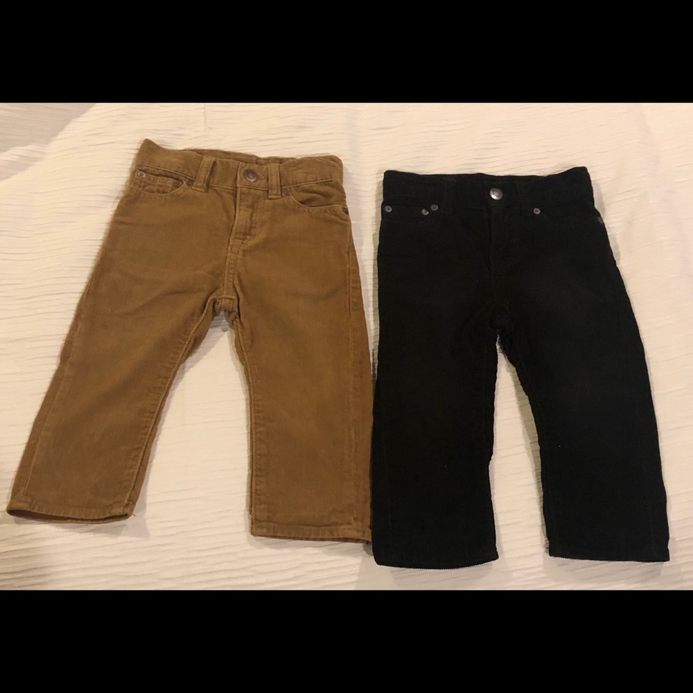 2pairs GAP toddler corduroy jean bundle